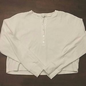 ARITZIA Thick Waffle Weave Cropped Top